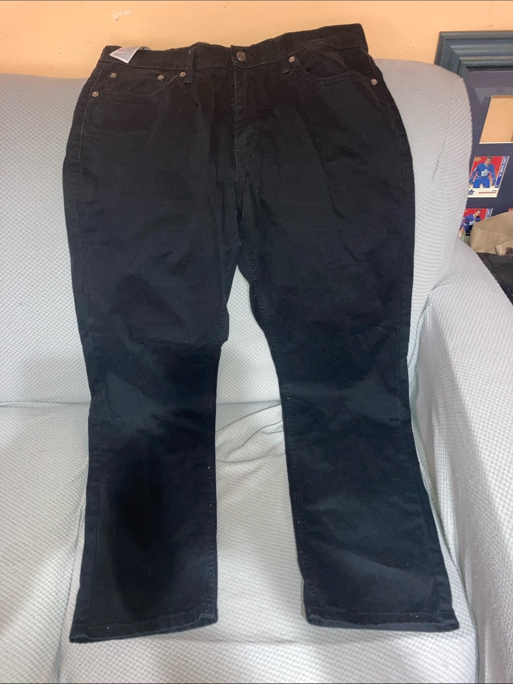 Signature by Levi Strauss Black Corduroy Pants - Classic Straight Fit